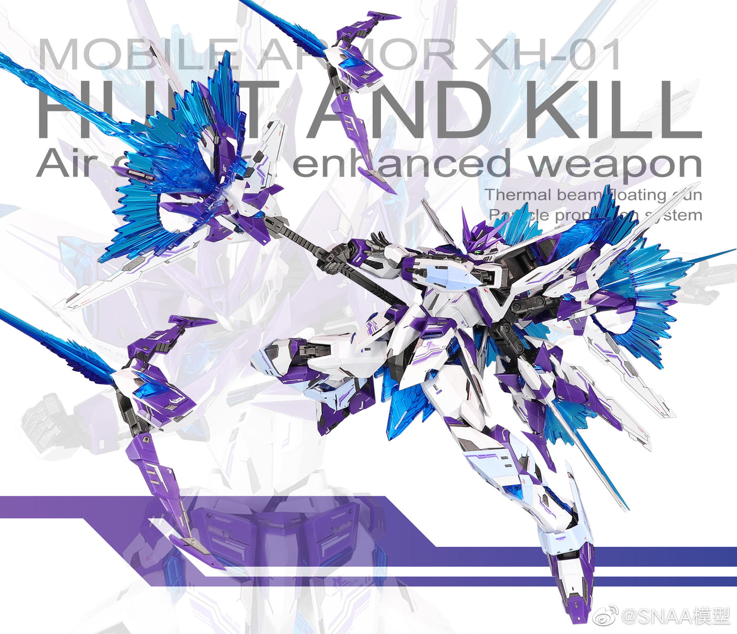 SNAA 1/100 Hunter Falcon Soul Awakening Ver. XH-01 Astral Soul Model Kits