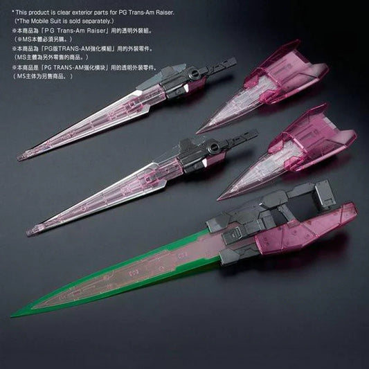 PG 1/60 GN-0000 + GNR-010 Trans-Am Gundam 00 Raiser 【Clear Color Bodyã€?Model Kits Accessories