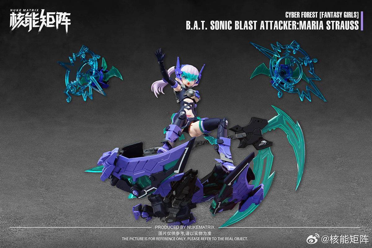 NUKE MATRIX B.A.T. Sonic Blast Attacker Maria Strauss 1/12 FF0115 Model Kit