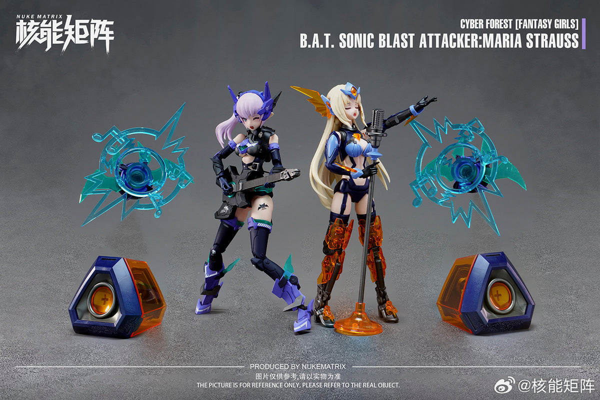 NUKE MATRIX B.A.T. Sonic Blast Attacker Maria Strauss 1/12 FF0115 Model Kit