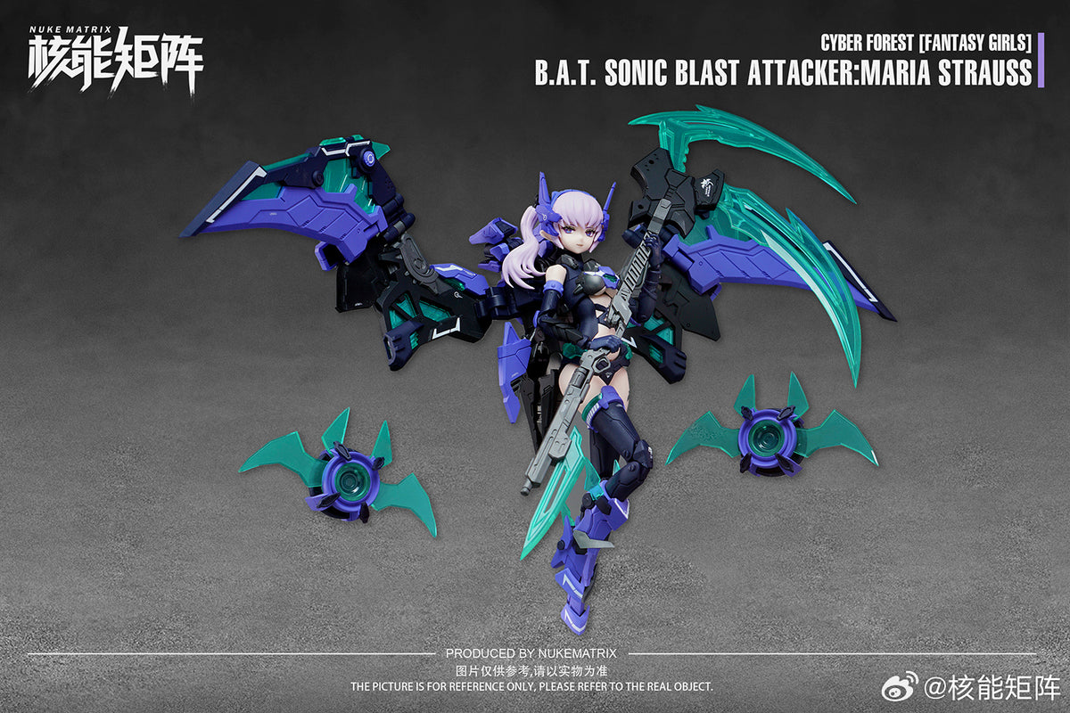 NUKE MATRIX B.A.T. Sonic Blast Attacker Maria Strauss 1/12 FF0115 Model Kit