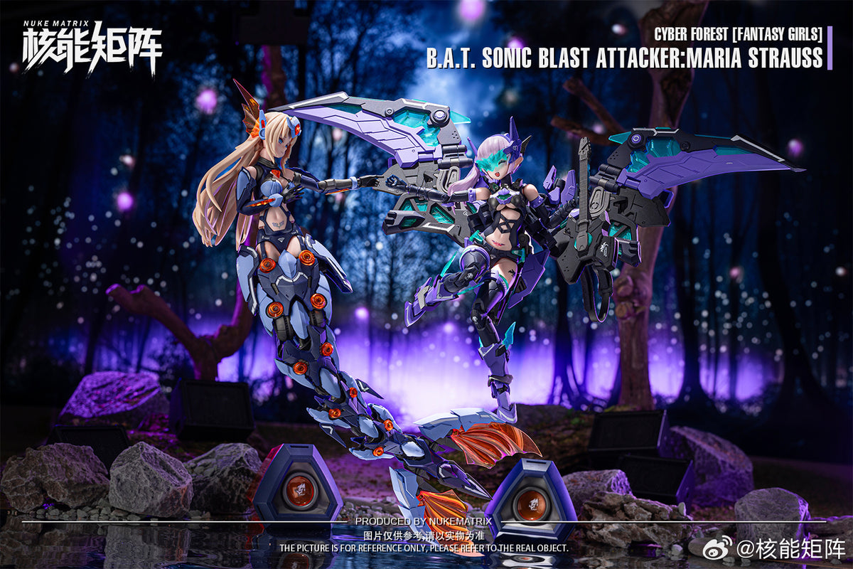 NUKE MATRIX B.A.T. Sonic Blast Attacker Maria Strauss 1/12 FF0115 Model Kit