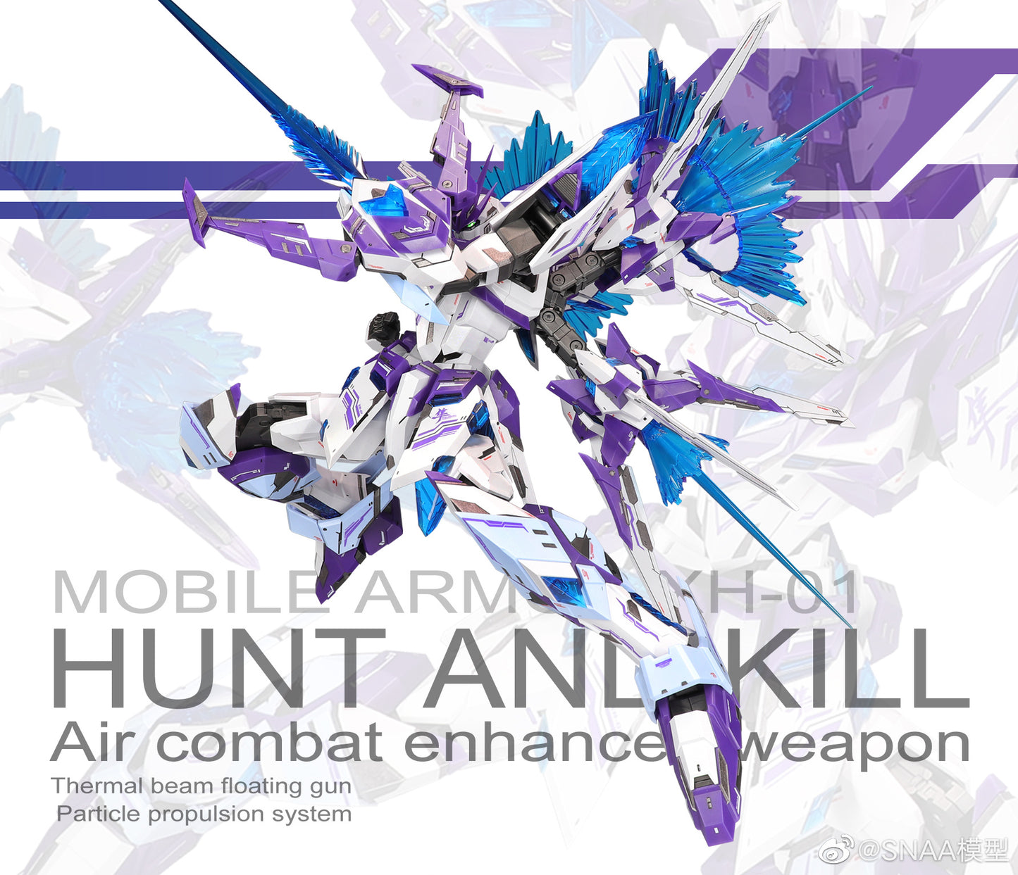SNAA 1/100 Hunter Falcon Soul Awakening Ver. XH-01 Astral Soul Model Kits