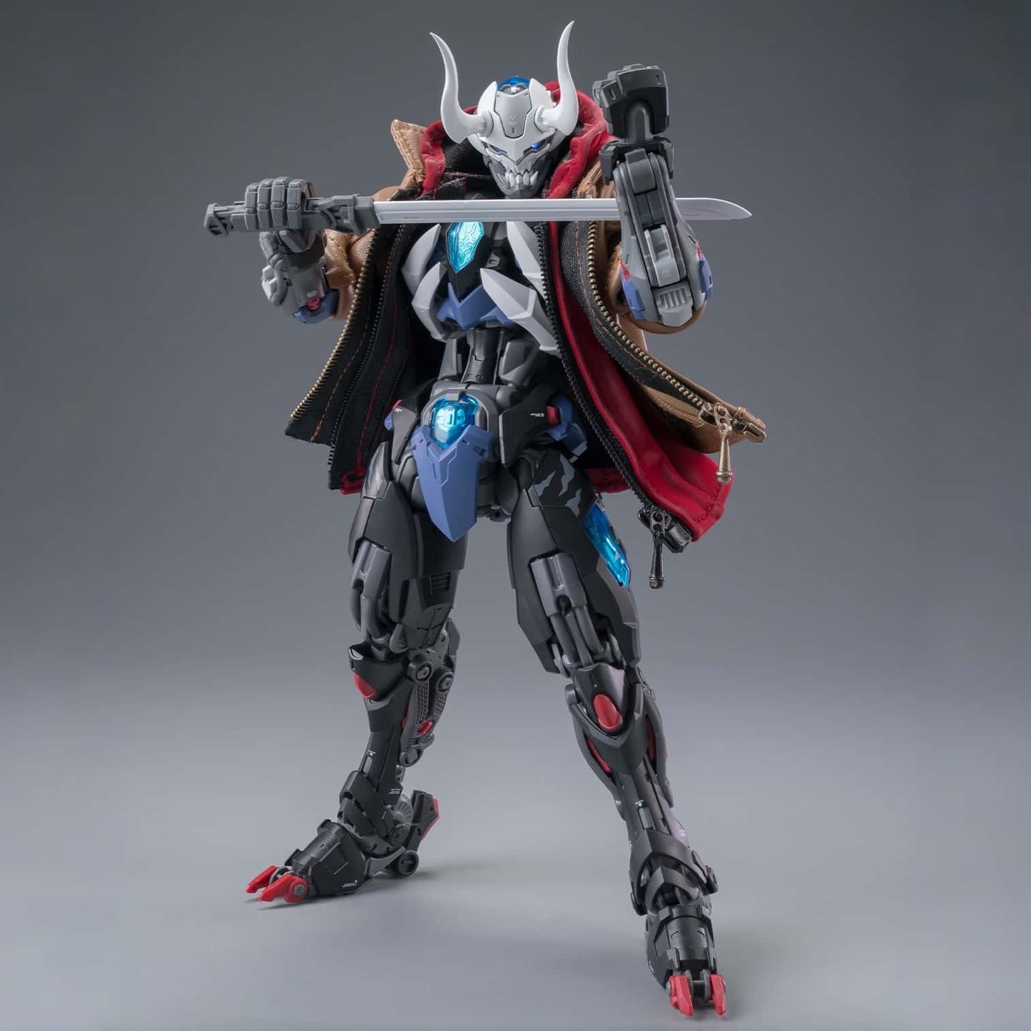 Hemoxian Red Hooded Vest & Brown Leather Jacket Over Zero Series Model Kits Accessories
