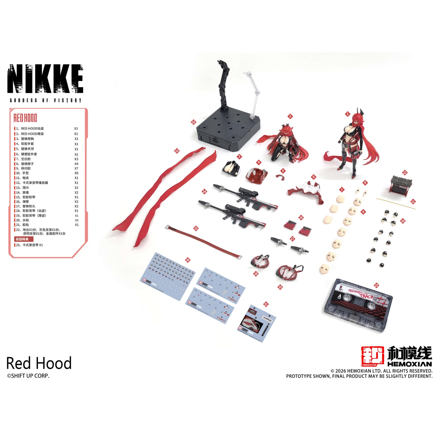 (Pre-Order) HEMOXIAN Red Hood 1/12 GODDESS OF VICTORY: NIKKE-Full Action Plastic Model Kit