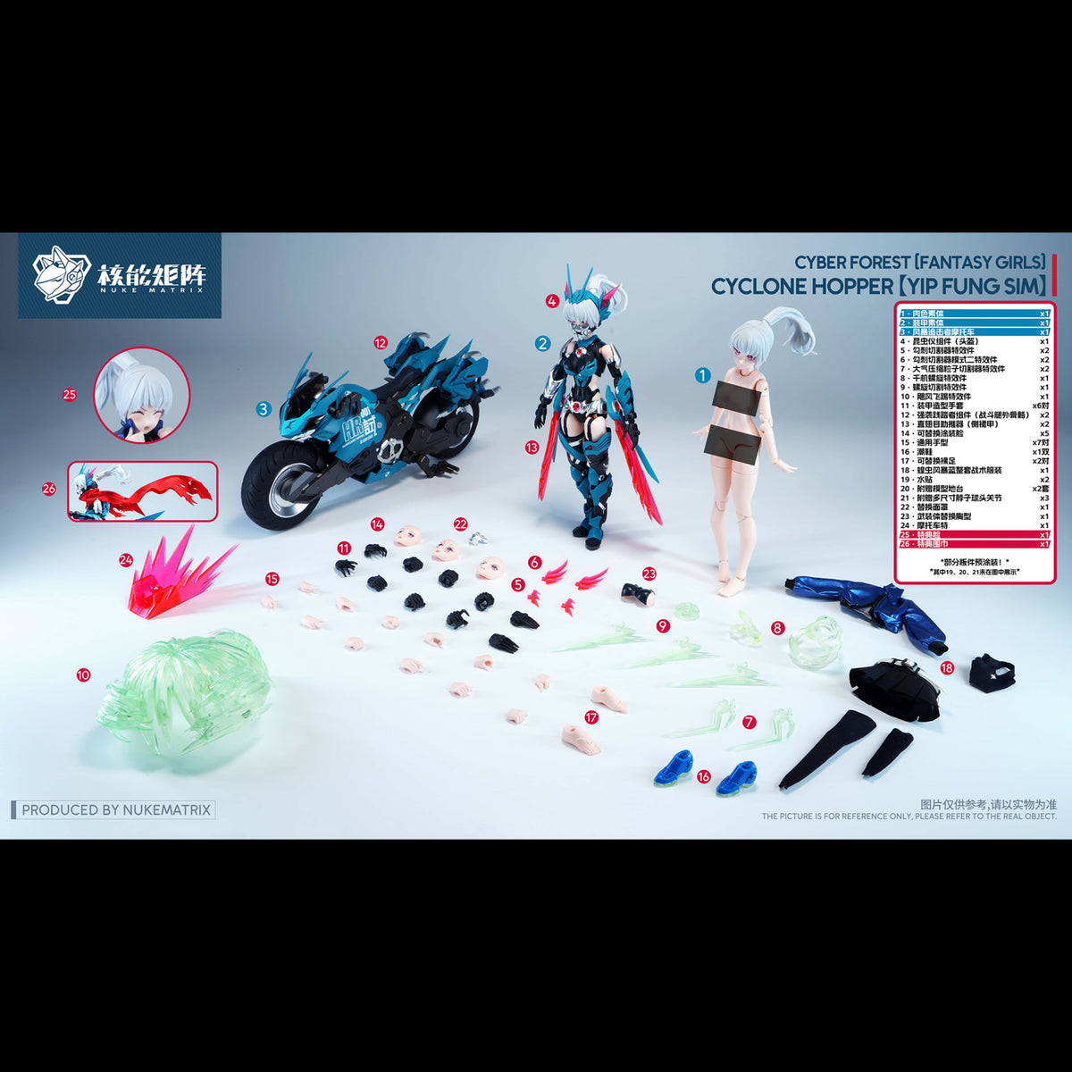NUKE MATRIX Cyclone Hopper Yip Fung Sim 1/12 FF0120 Model Kit