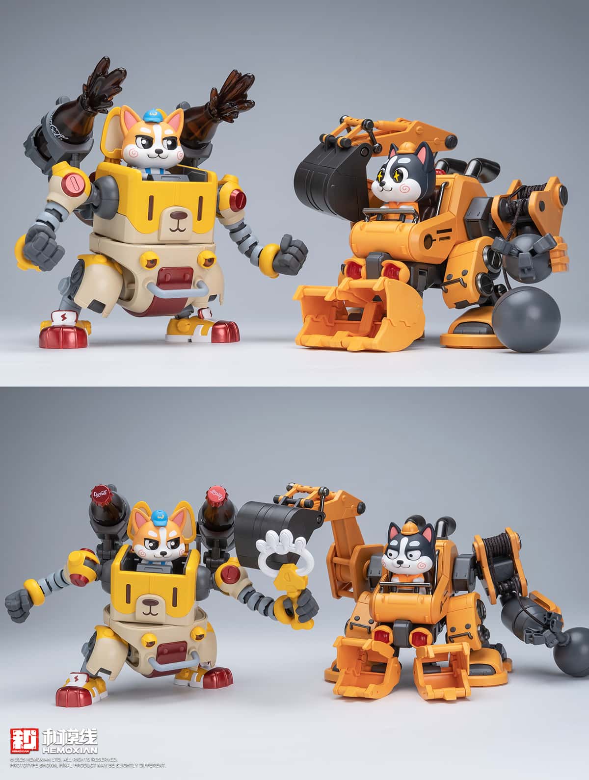 [Arrived] Hemoxian Colaji & Husky "Meow! Woof! Secret Service" Model Kits
