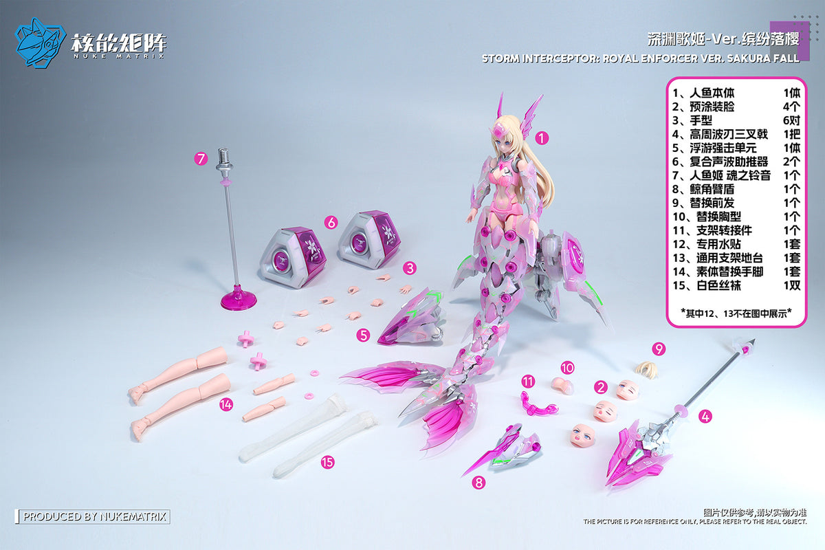 NUKE MATRIX Siren Storm Interceptor: Royal Enforcer Ver. Sakura Fall CF04 Limited Edition Model Kit