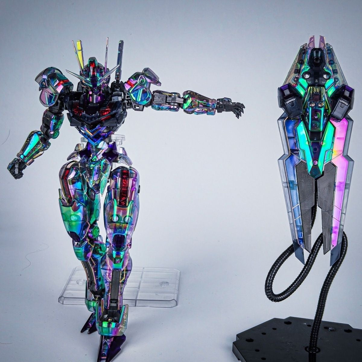 KL Model FM Gundam Aerial 1/100 Holographic Clear Version Model Kits