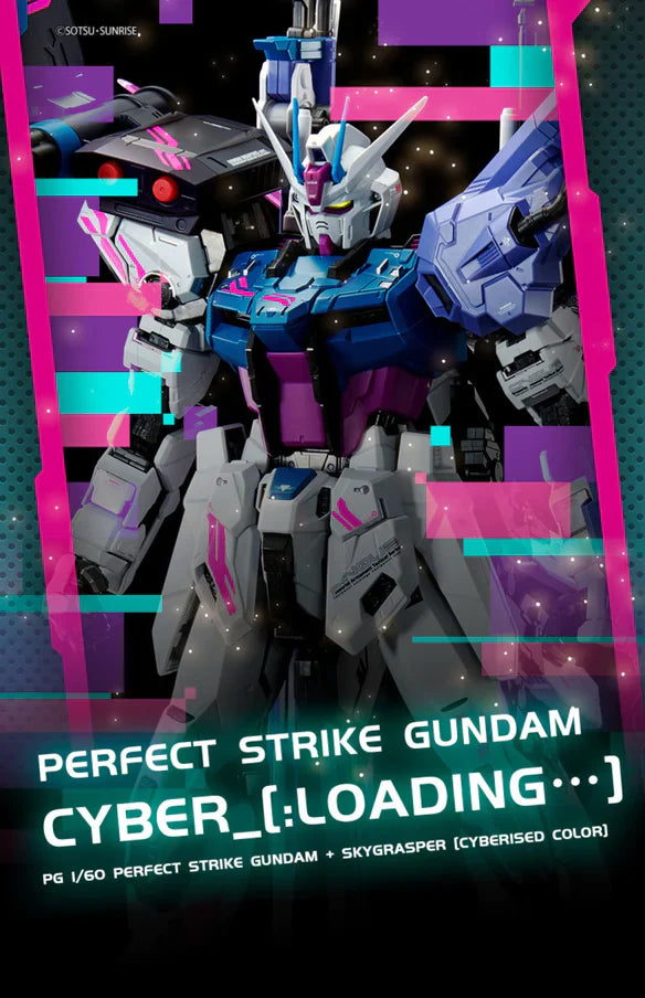 Bandai PG Perfect Strike Gundam + Skygrasper [Cyberised Color) 1/60 Model Kits