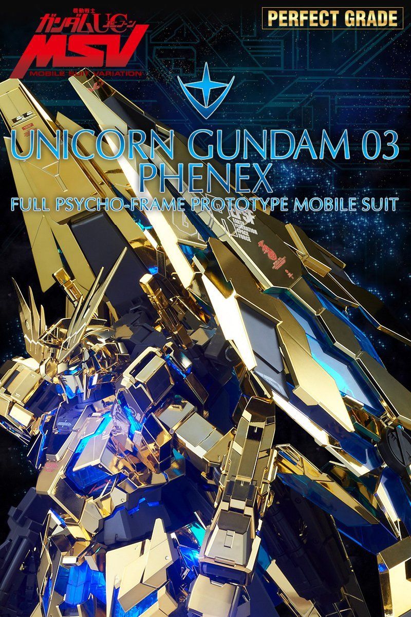 Bandai Gunpla PG 1/60 RX-0 Unicorn Gundam Unit 3 Phenex Model Kit