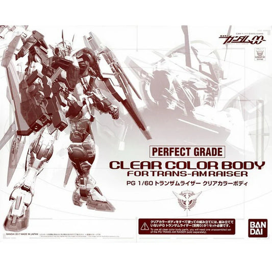 PG 1/60 GN-0000 + GNR-010 Trans-Am Gundam 00 Raiser 【Clear Color Bodyã€?Model Kits Accessories